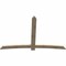 Ekena Millwork Bellingham Rough Sawn Timber Gable Bracket, Douglas Fir, 96"W x 64"H x 2"D x 6"F, 16/12 Pitch GBW096X64X0206BEL00RDF - alternate 2